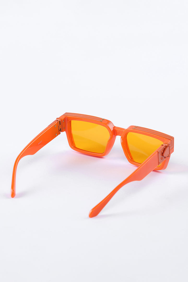 Retro Glam Orange Sunglasses