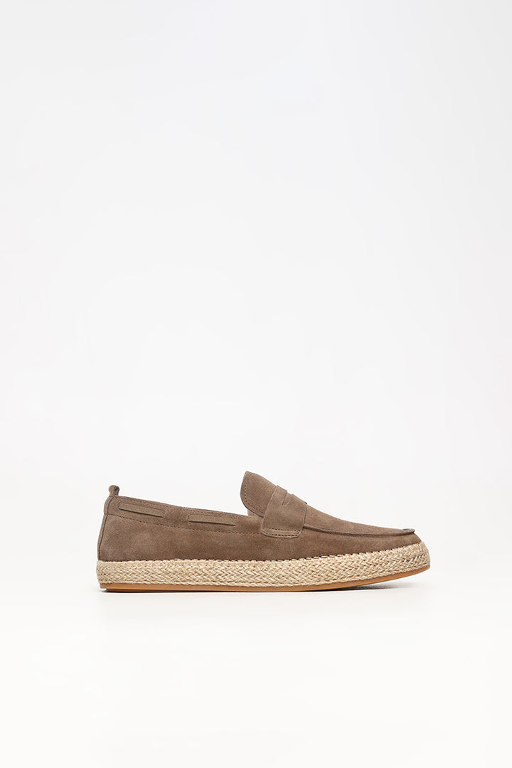 Classy Brown Suede Espadrilles