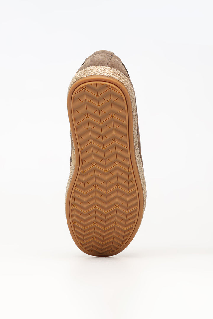 Classy Brown Suede Espadrilles