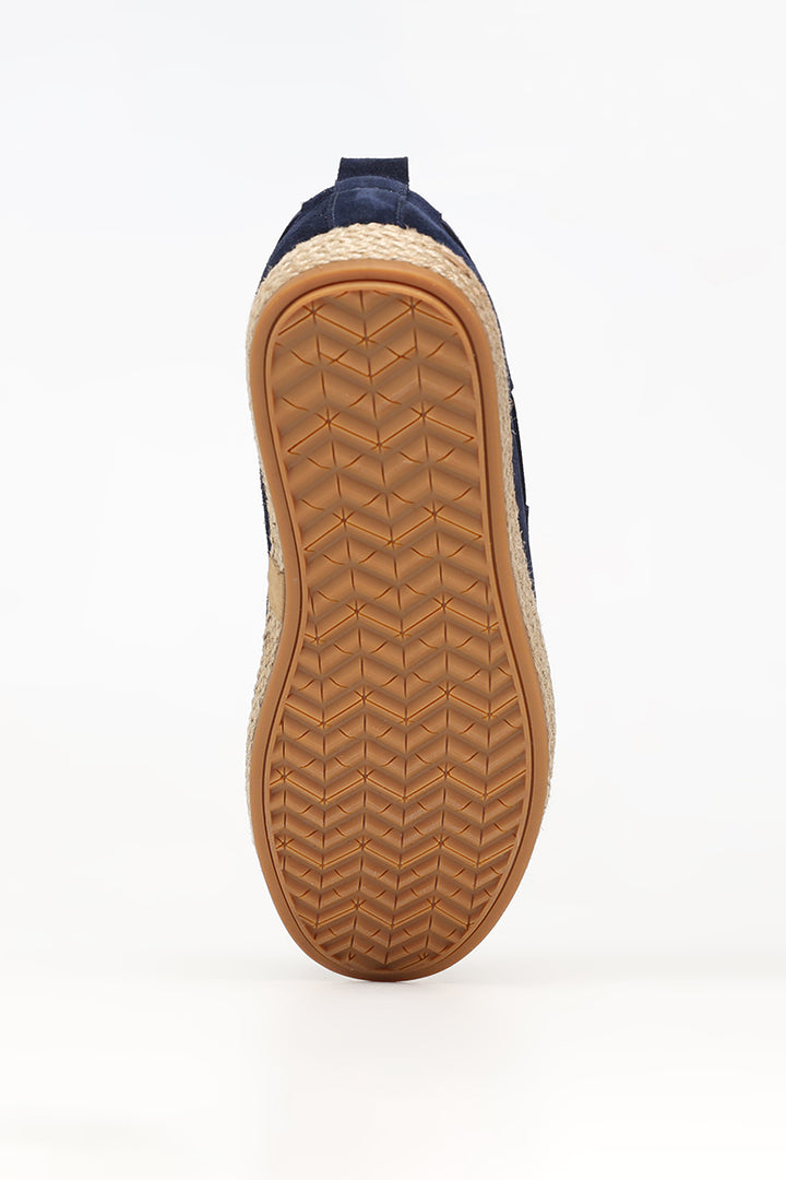 Classy Navy Suede Espadrilles