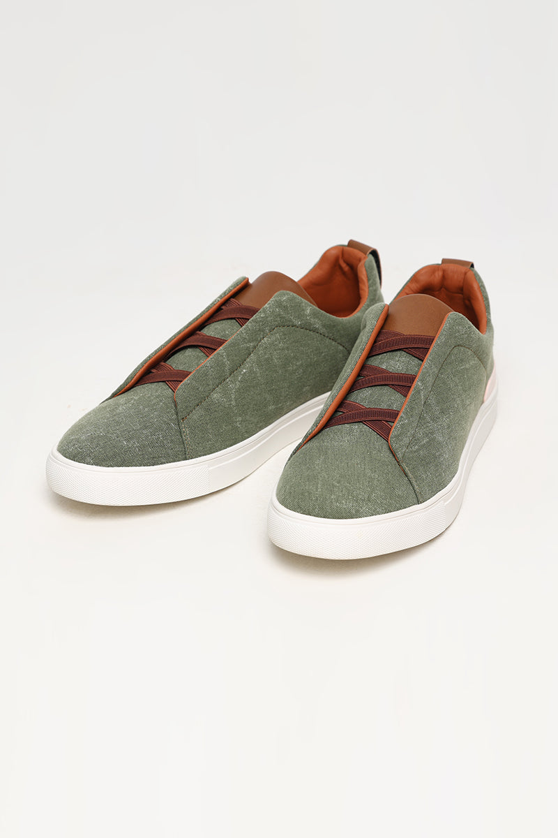 Green Low Top Sneaker