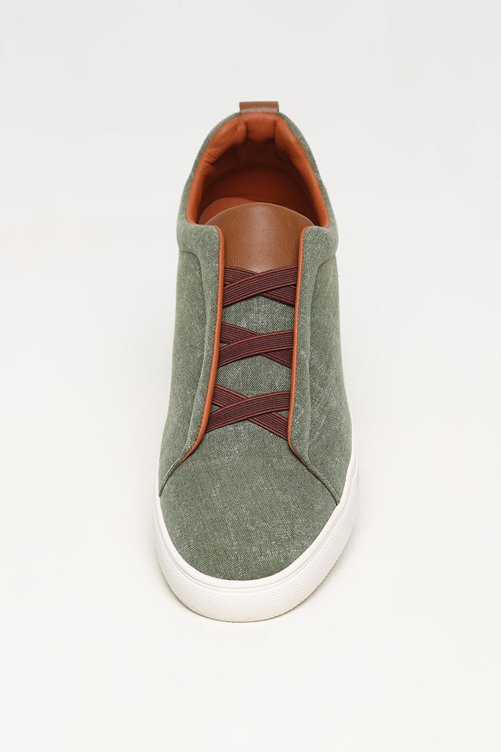 Green Low Top Sneaker