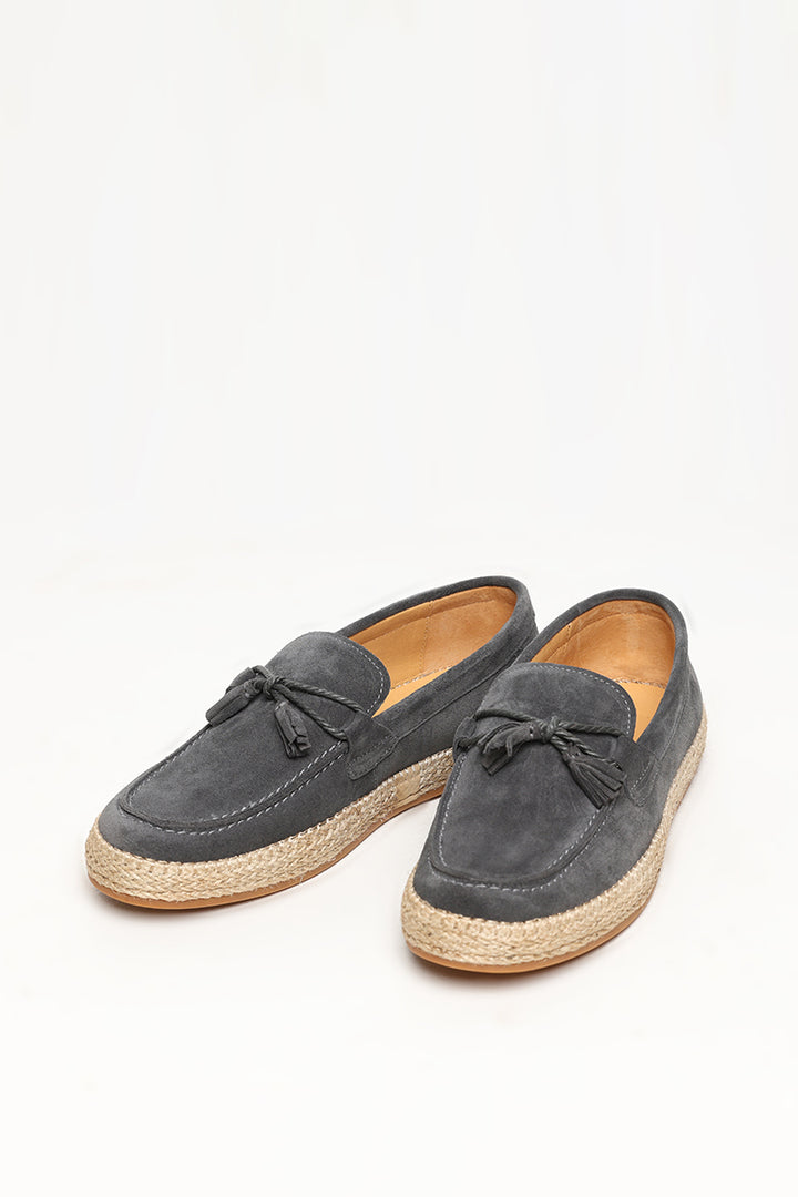 Classy Ash Grey Suede Espadrilles