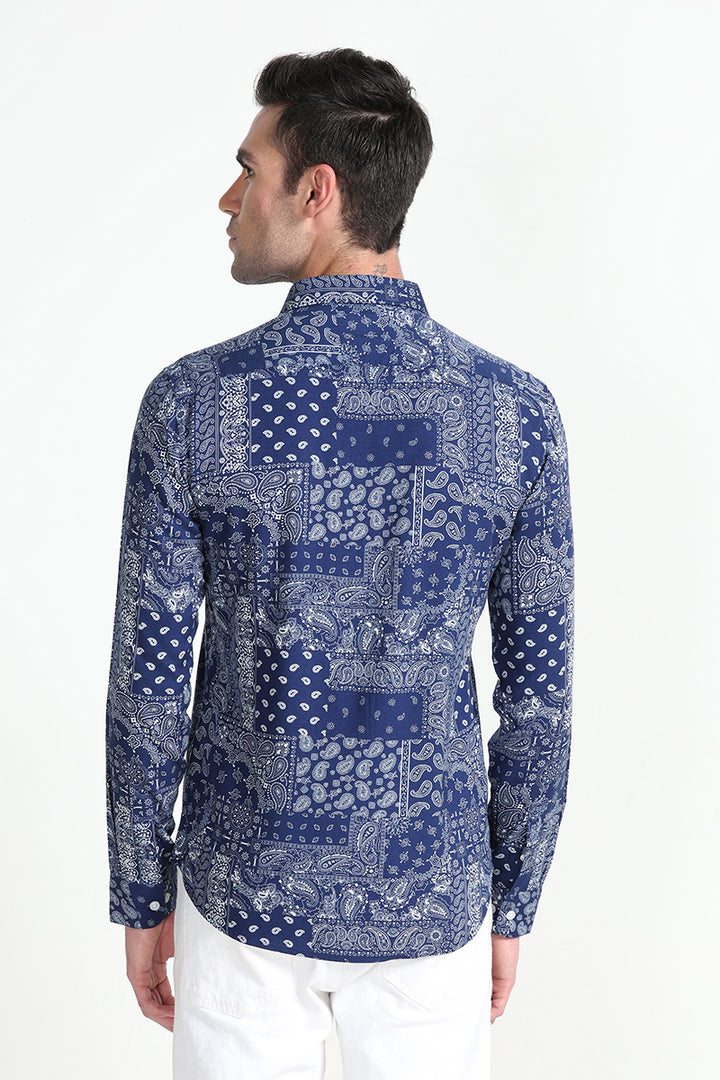 Maginifc Paisley Ink Blue Shirt