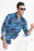 Paisley Print Blue Shirt