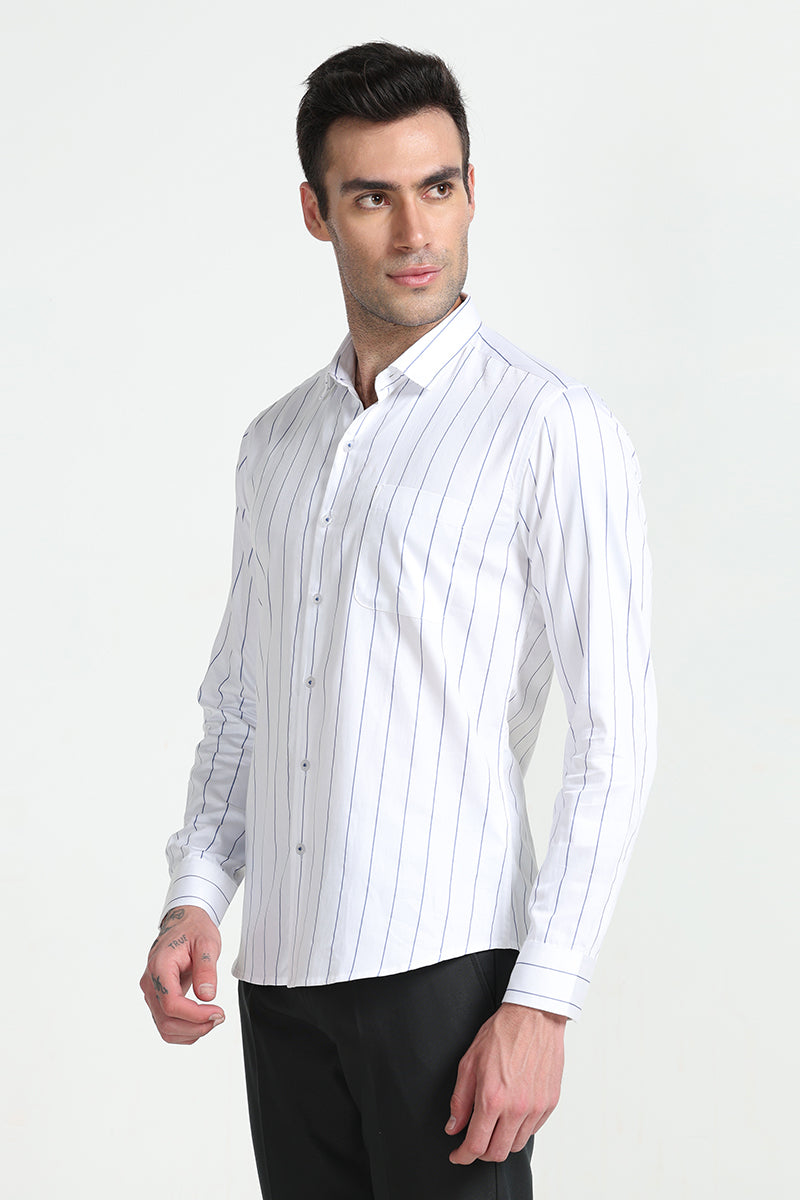 Streaky Stripe Blue Shirt