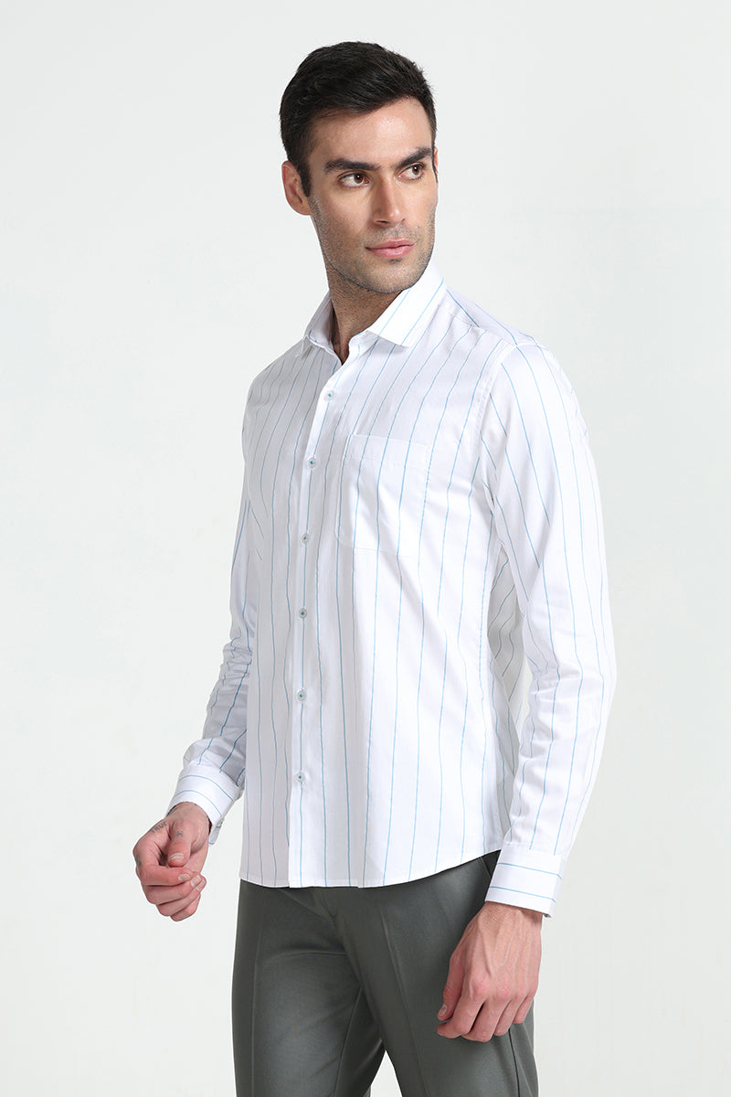 Streaky Stripe Sky Blue Shirt