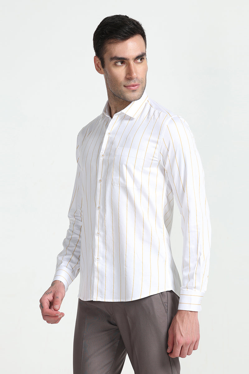 Streaky Stripe Yellow Shirt