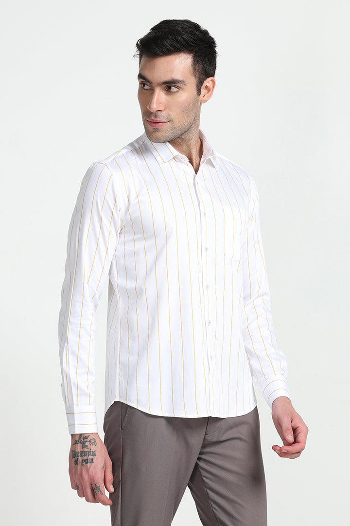 Streaky Stripe Yellow Shirt