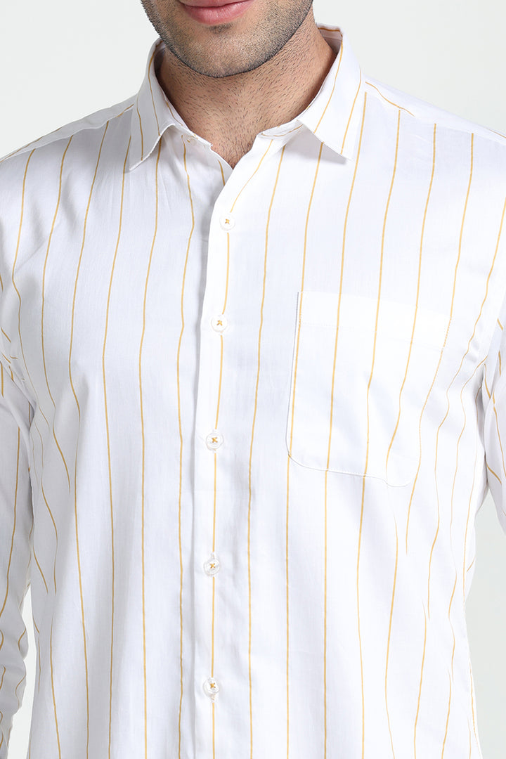 Streaky Stripe Yellow Shirt