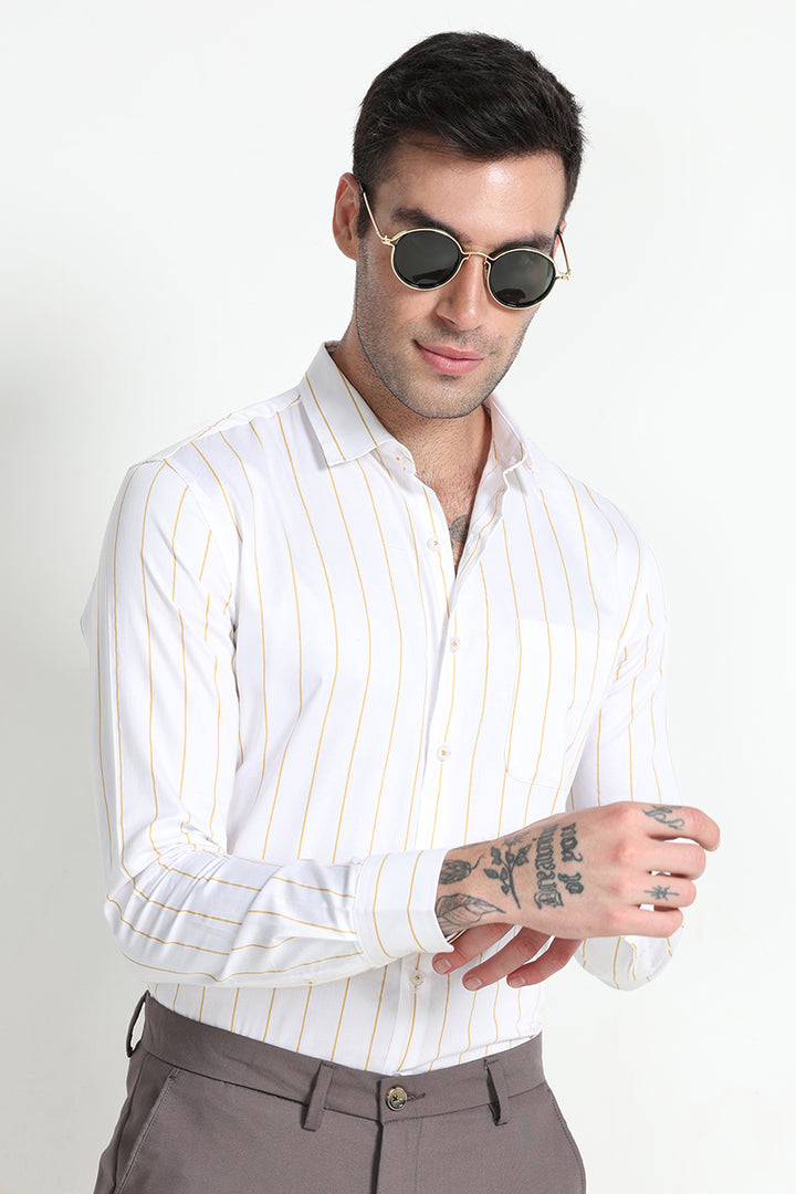 Streaky Stripe Yellow Shirt