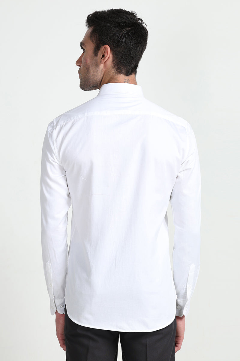 Akin Beaded White Shirt