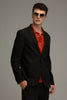 Urban Finesse Black Linen Suit Blazer