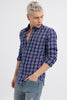 Alternate Square Check Navy Shirt