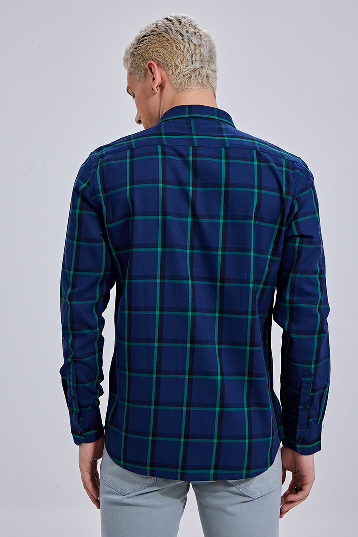 Boxie Check Dark Blue Shirt