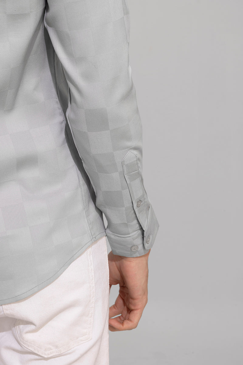 Self Square Grey Shirt