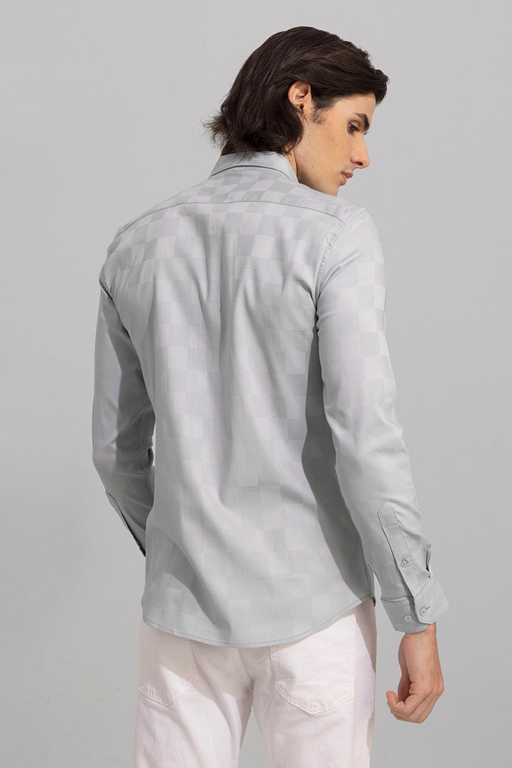 Self Square Grey Shirt