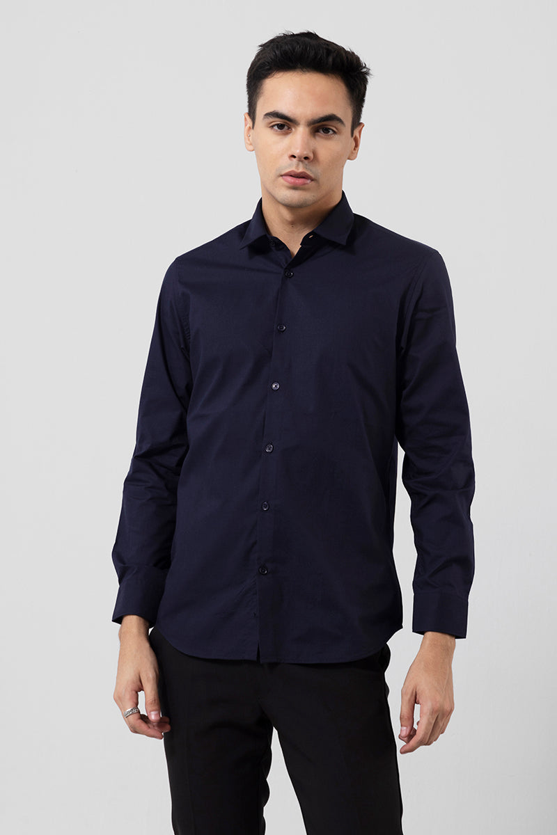 Easy Iron Navy Shirt