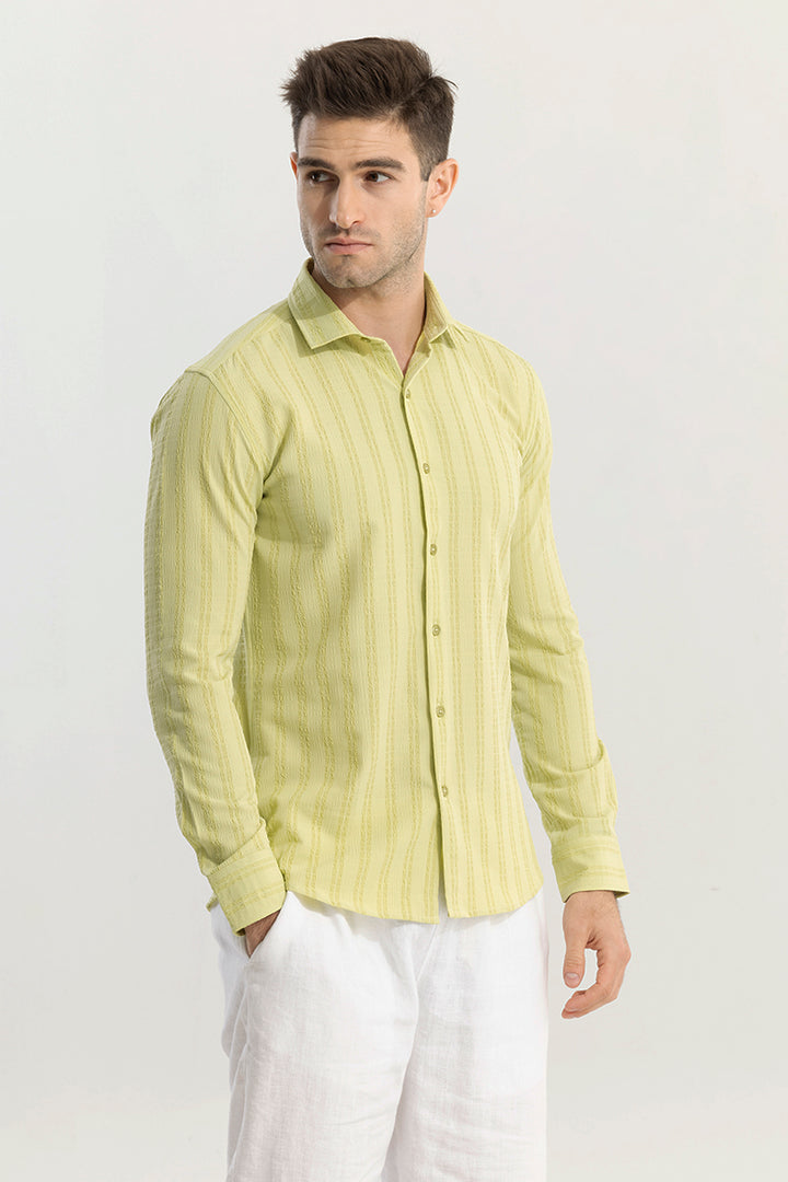 Stripy Light Green Shirt