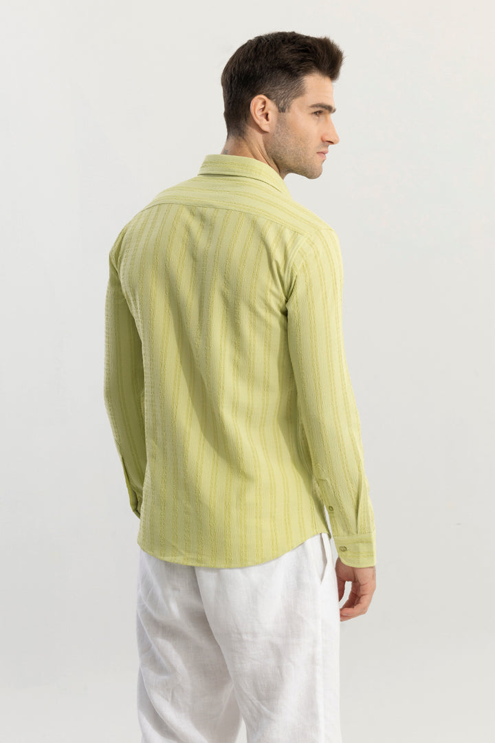 Stripy Light Green Shirt