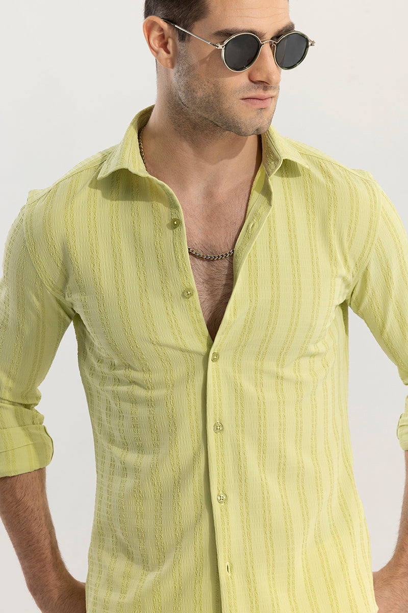 Stripy Light Green Shirt