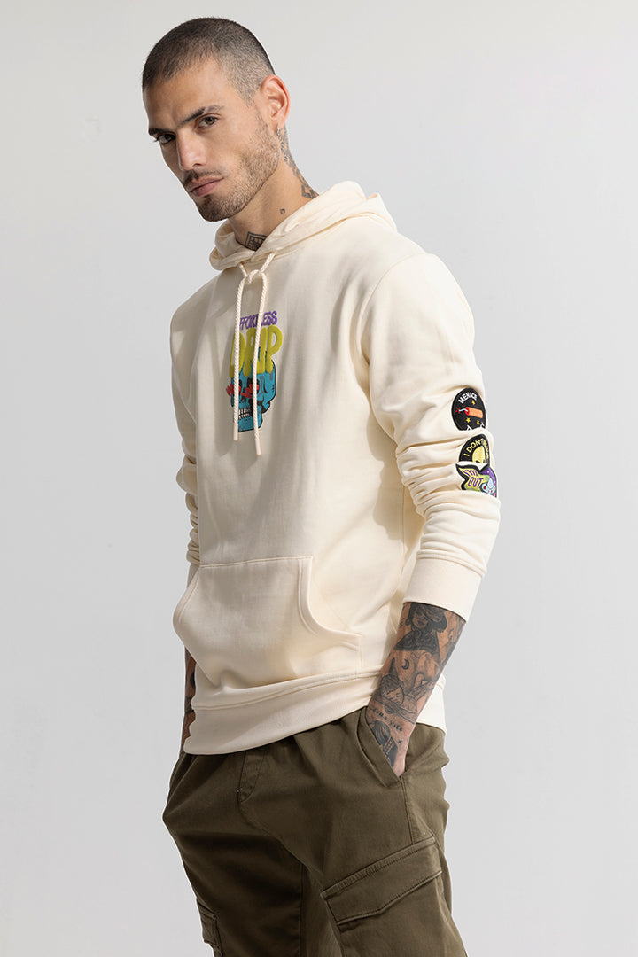 Effortless Drip Cream Hoodie