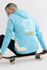 Think Less Blue Hoodie