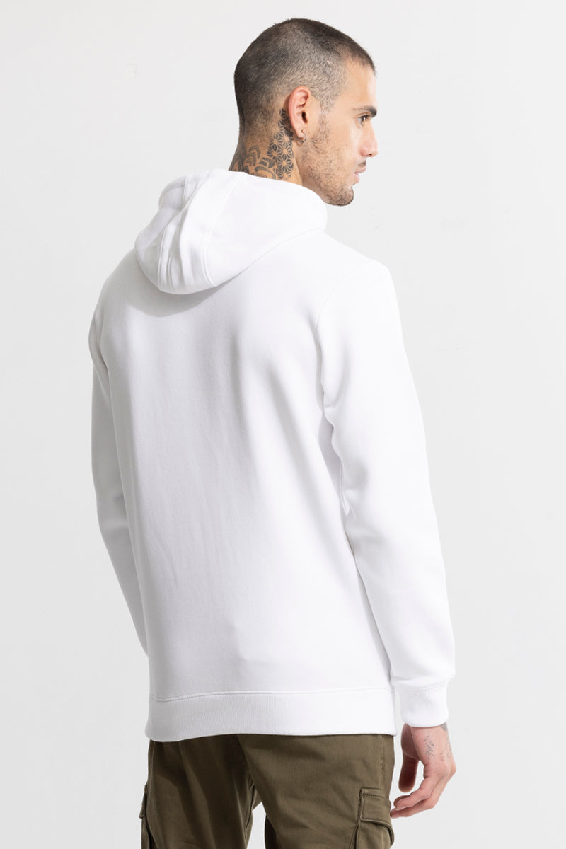 Glinter White Hoodie