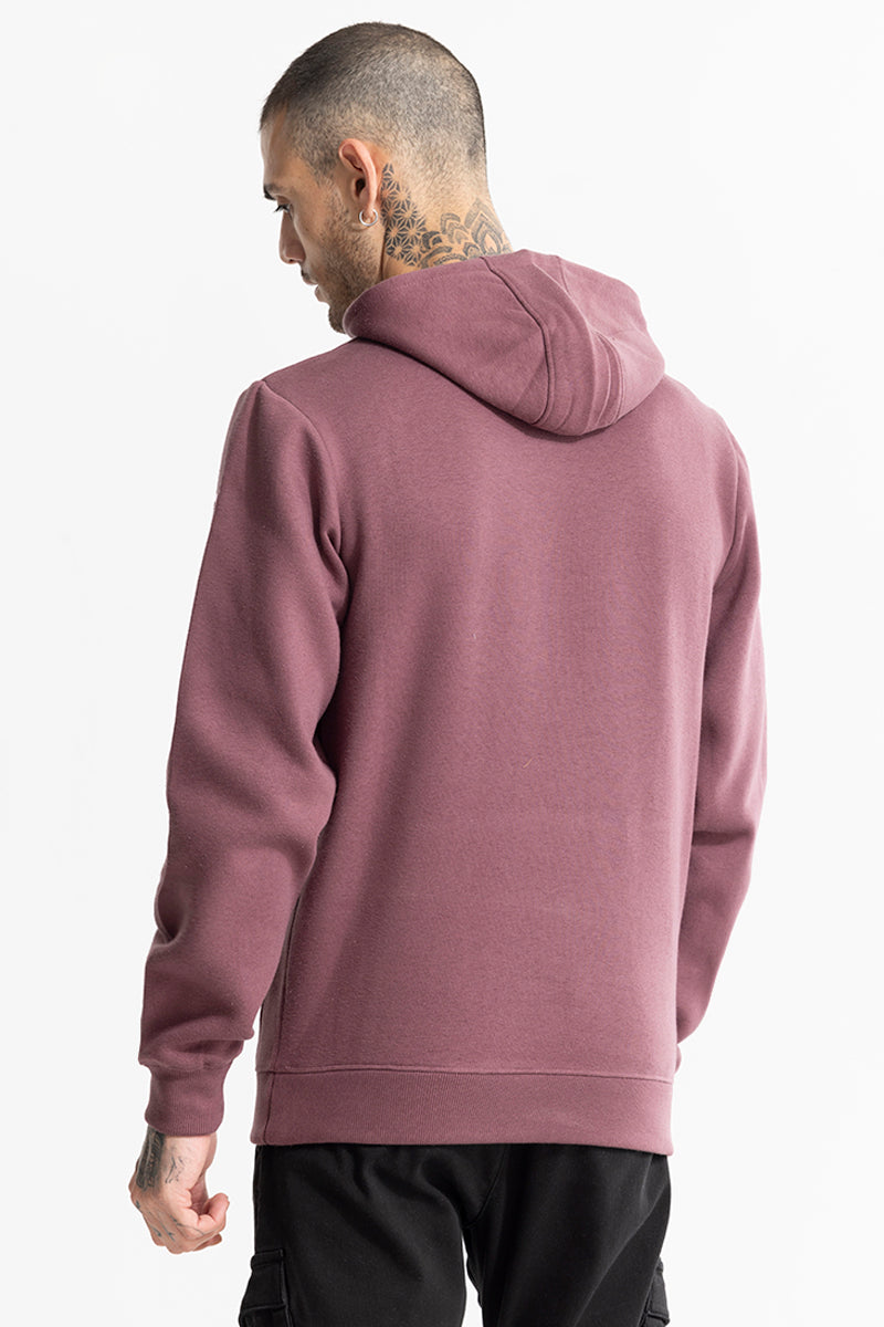 Buy Men's Glinter Mauve Hoodie Online | SNITCH