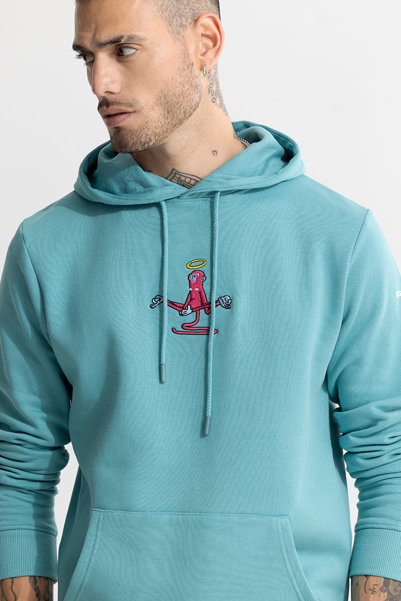 Teach Peace Blue Hoodie