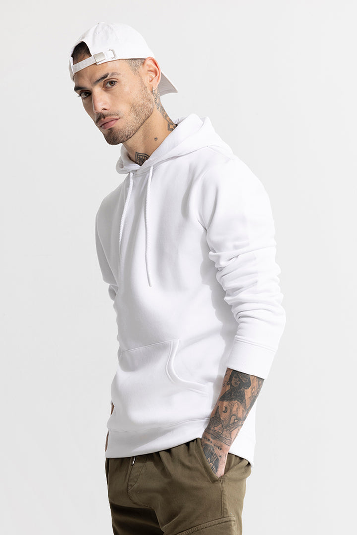 Glinter White Hoodie