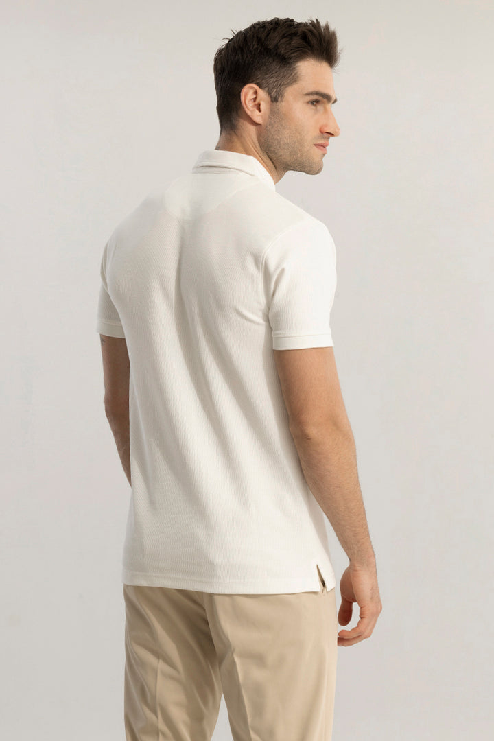 EasyElegance White Polo T-Shirt