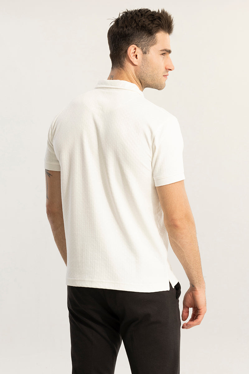 Pixicle White Polo T-Shirt