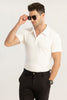 Pixicle White Polo T-Shirt