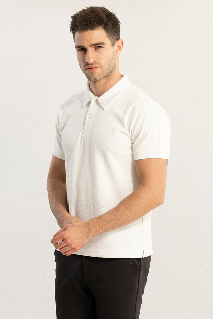 Pixicle White Polo T-Shirt