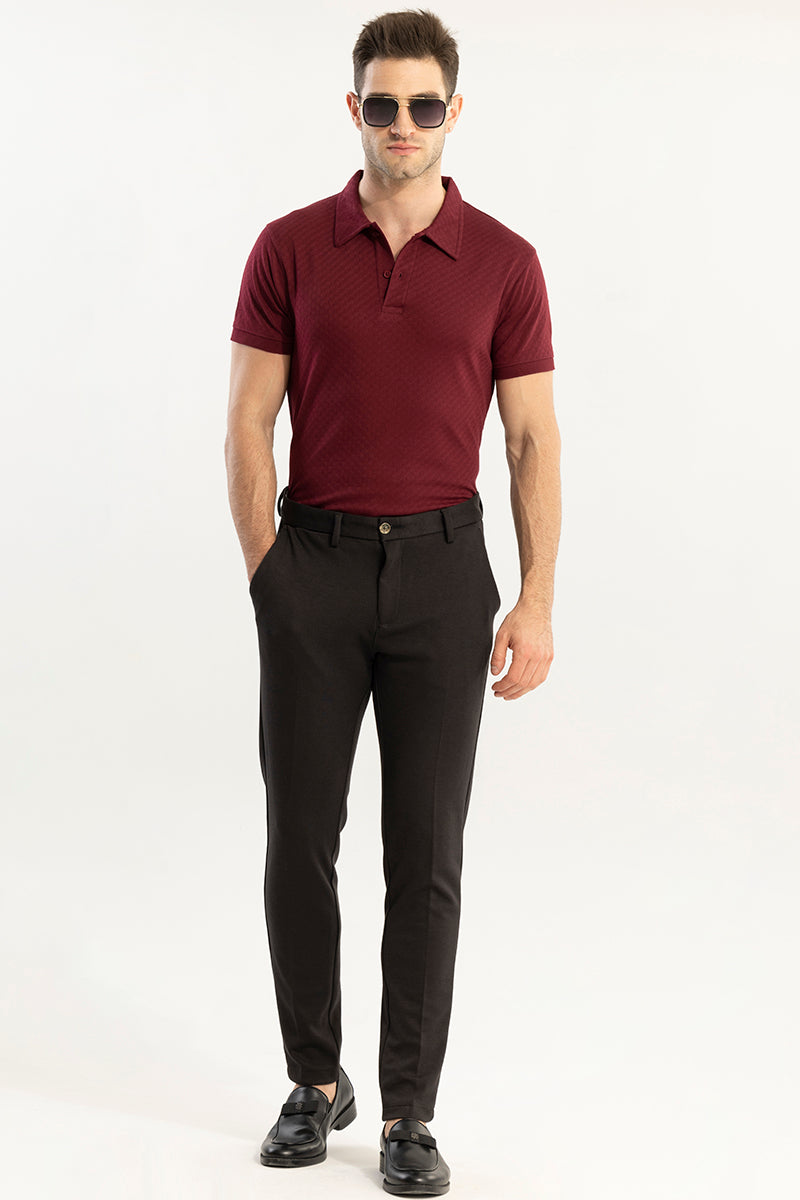 Pixicle Maroon Polo T-Shirt