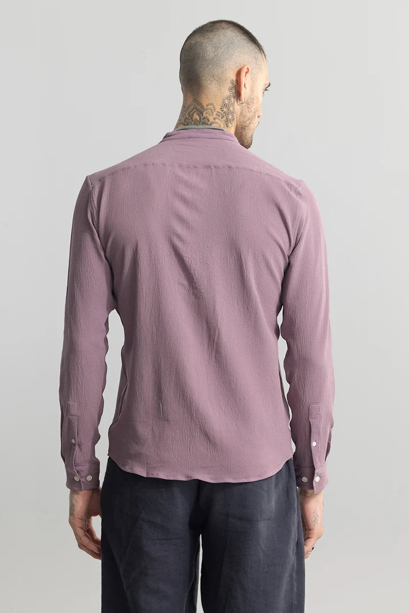 Mini Neckline Purple Shirt