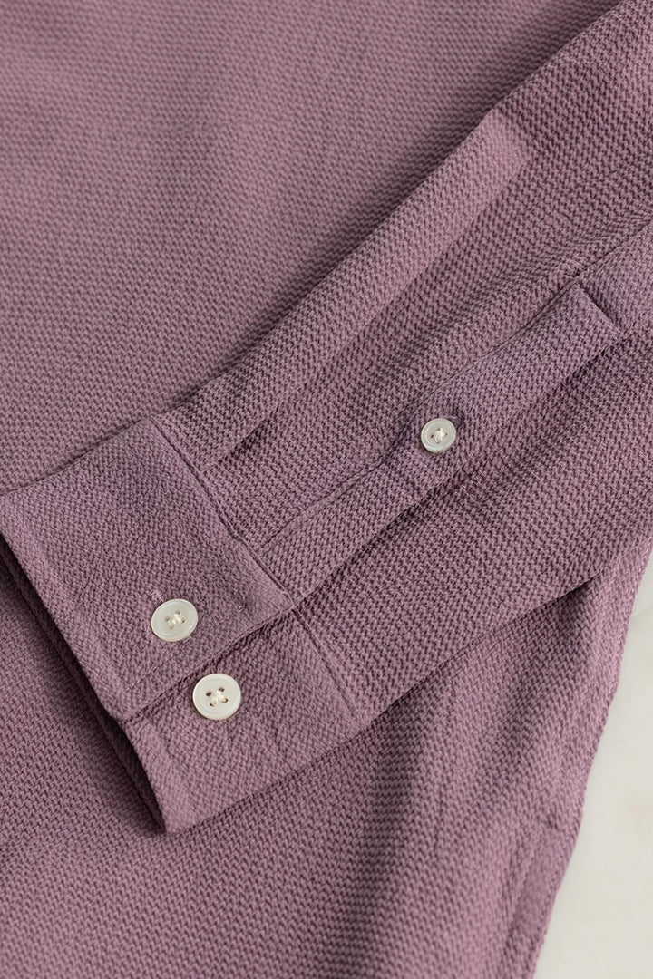 Mini Neckline Purple Shirt