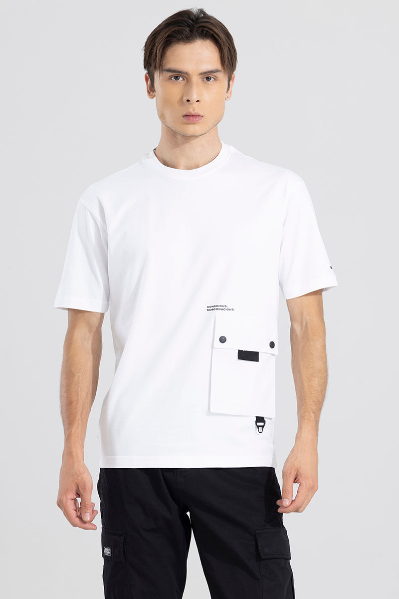 Social Korean Style White T-Shirt