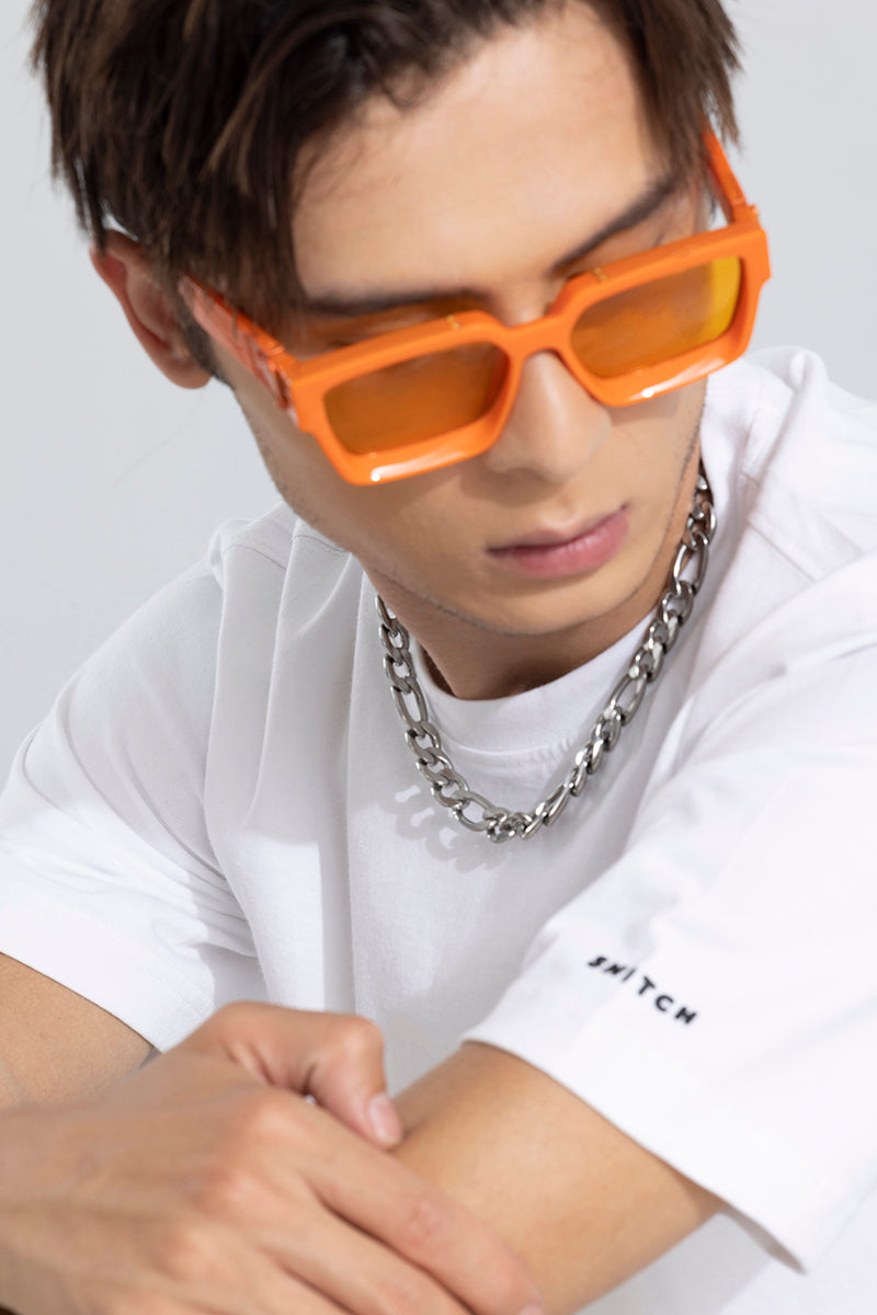 Retro orange sale sunglasses