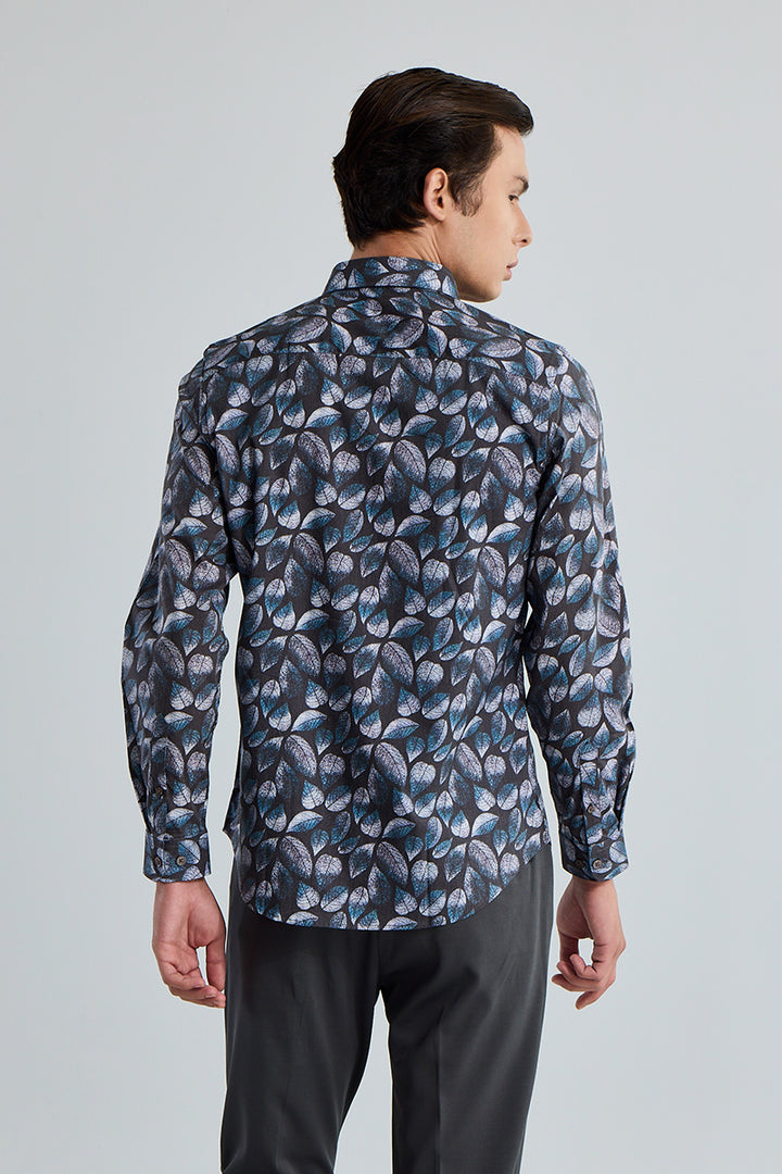 Ellect Leaf Black Shirt