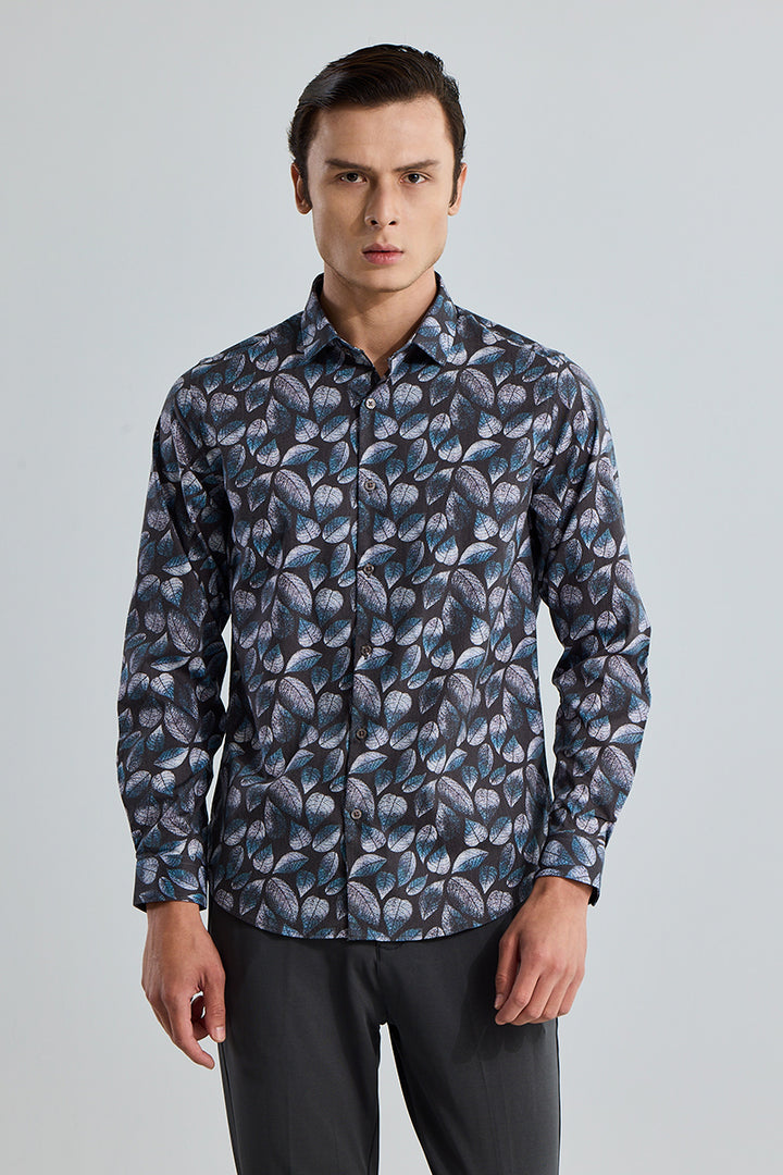 Ellect Leaf Black Shirt