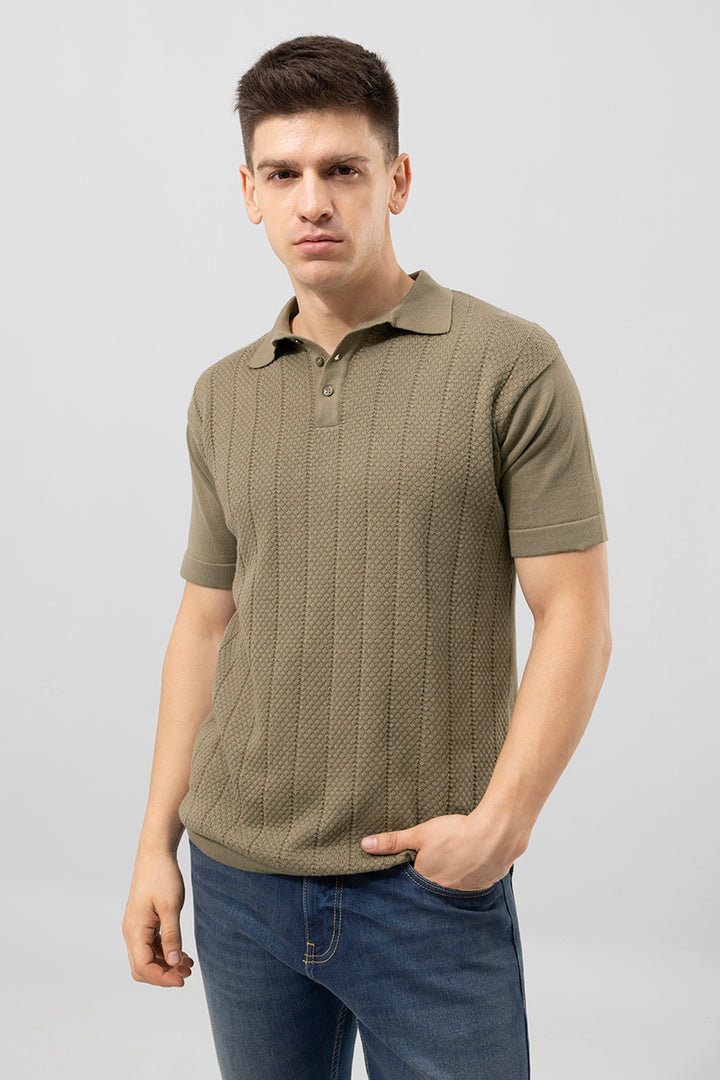 Canyon Olive Polo T-Shirt