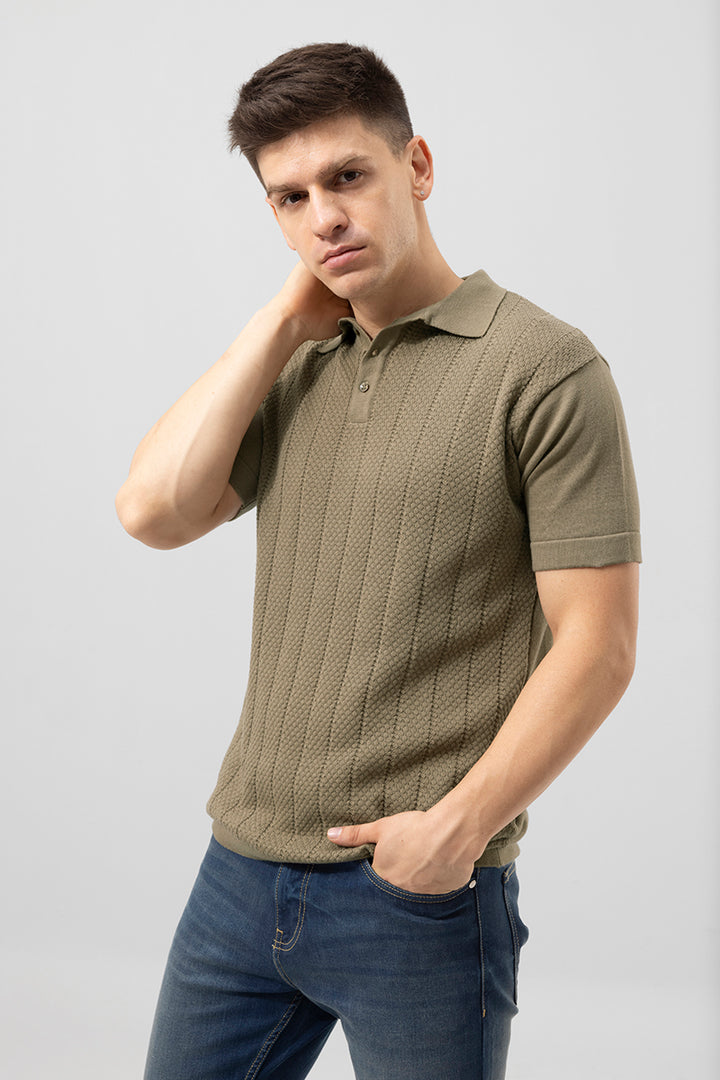 Canyon Olive Polo T-Shirt