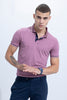 Seamless Stitch Mauve Polo T-Shirt