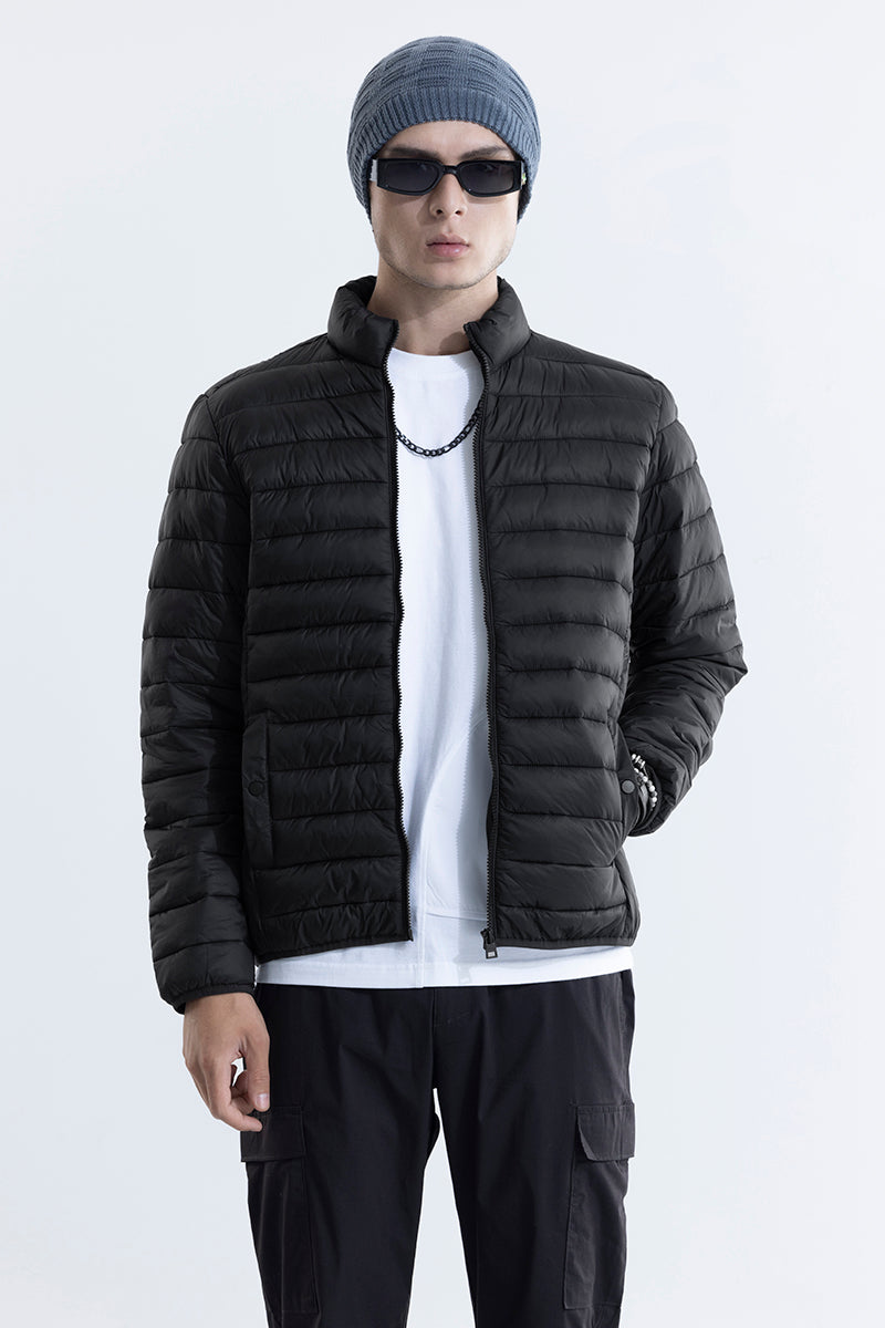 Quilted Black Puffer Jacket