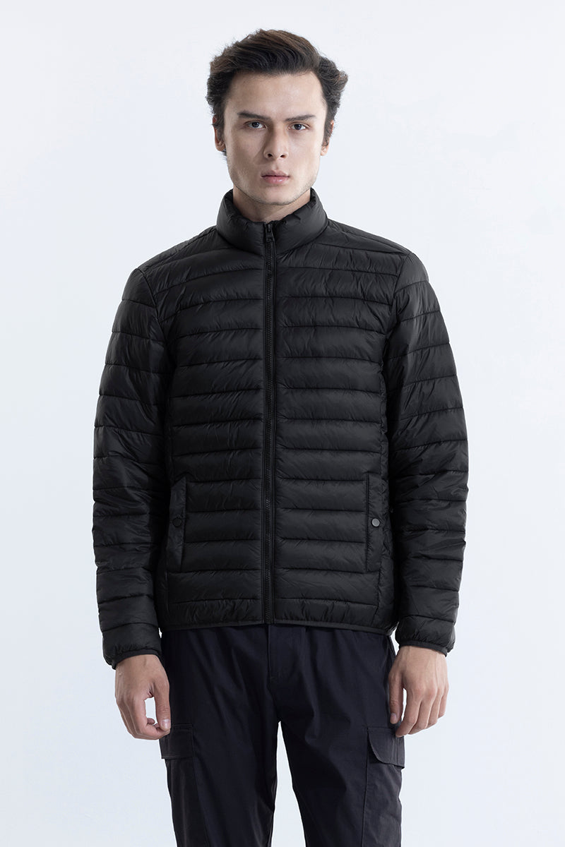 Quilted Black Puffer Jacket