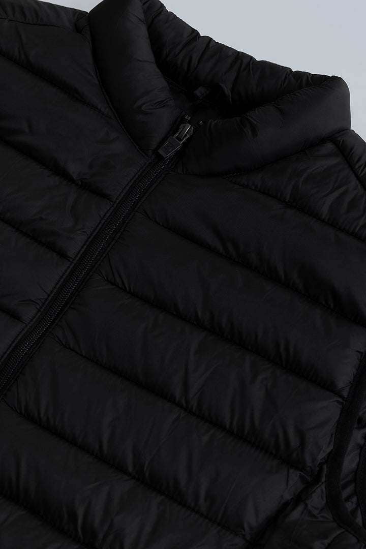 Frost Black Sleeveless Puffer Gillet