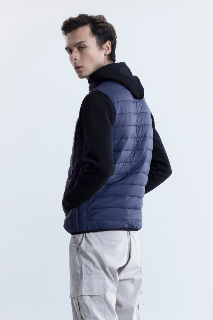 Frost Navy Sleeveless Puffer Gillet