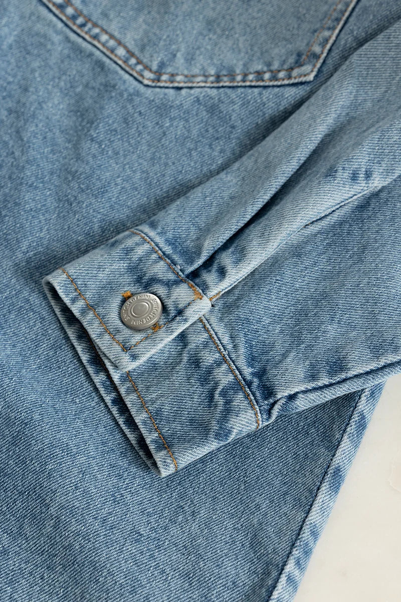 Super Denim Washed Blue Shirt